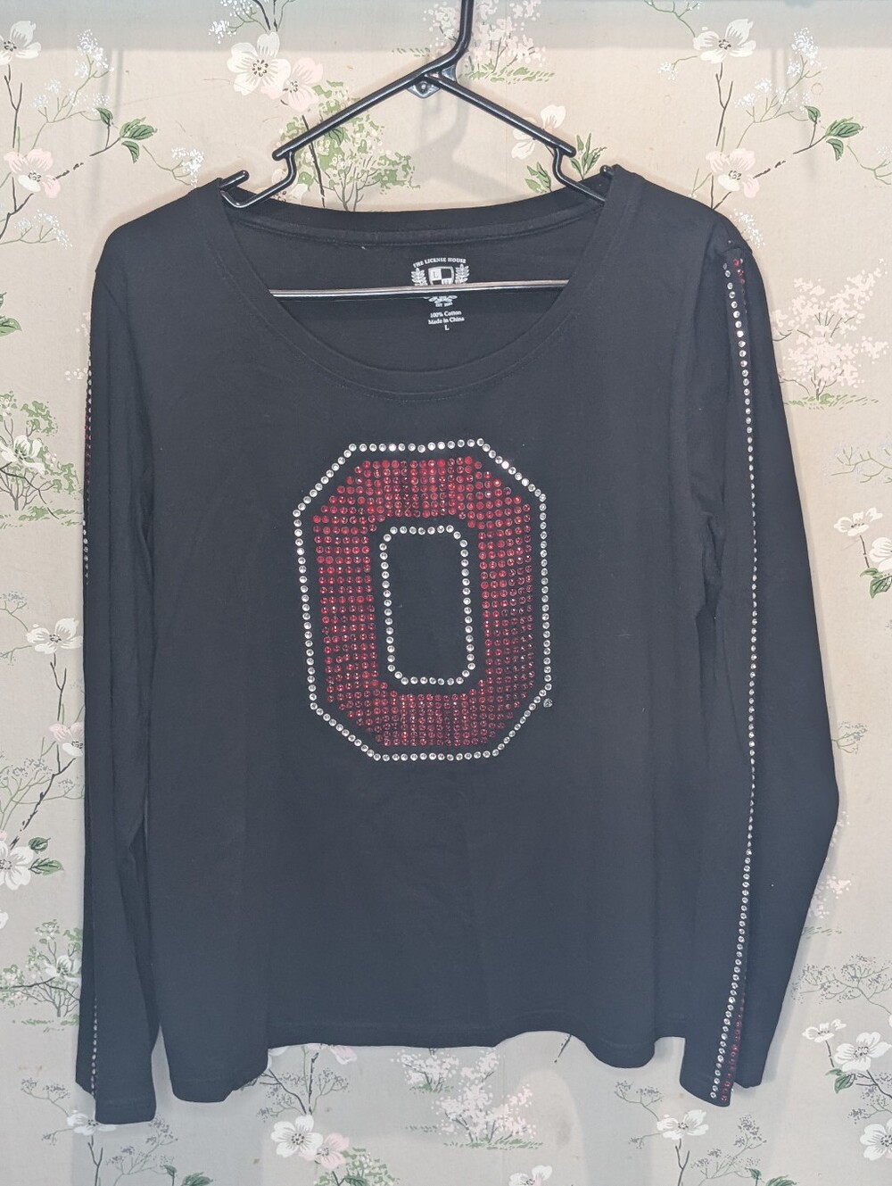Ohio State Block O bedazzled tee